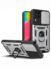 Темно-синий чехол противоударный armors для Samsung M33 5G / Самсунг М33 5G с защитой камеры