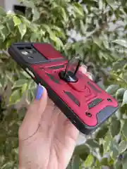 Красный чехол противоударный armors для Samsung M33 5G / Самсунг М33 5G с защитой камеры