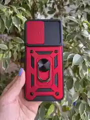 Красный чехол противоударный armors для Samsung M33 5G / Самсунг М33 5G с защитой камеры
