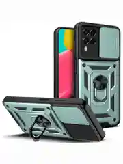 Зеленый чехол противоударный armors для Samsung M33 5G / Самсунг М33 5G с защитой камеры
