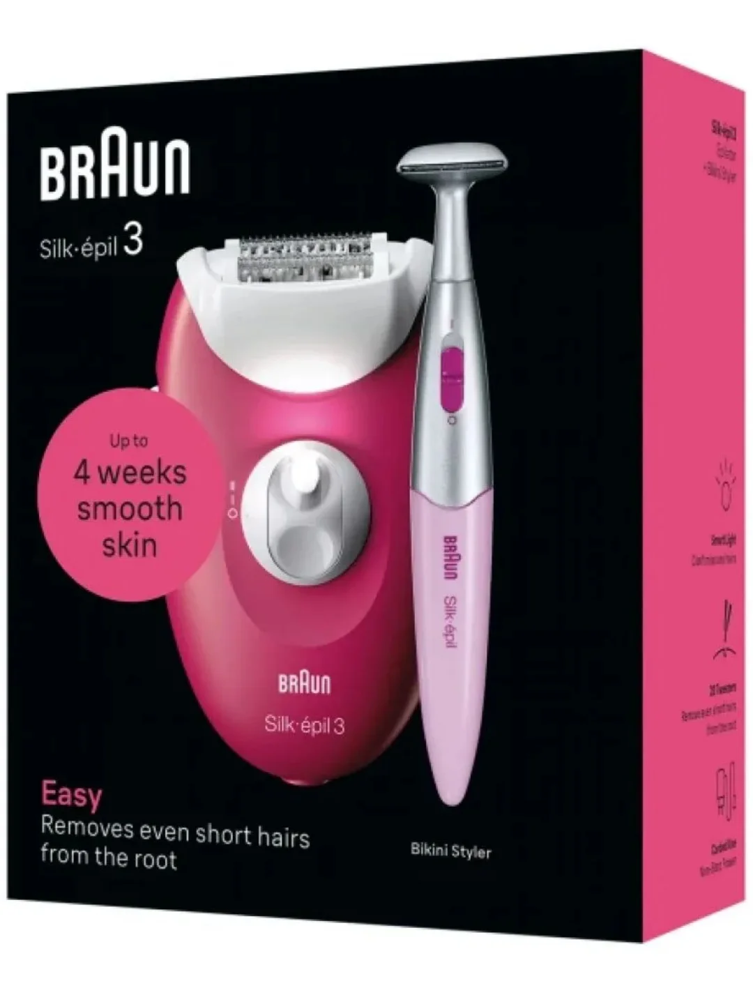 Эпилятор женский Braun Silk-epil 3 3-202 с 2 режимами скорости
