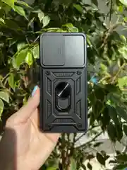 Черный чехол противоударный armors для Samsung A73 5G / Самсунг А73 5G с защитой камеры