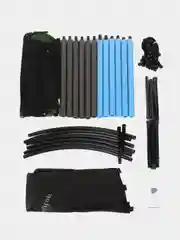 Зеленый батут ONLYTOP, d=140 см, высота сетки 125 см