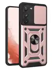 Розовый чехол противоударный armors для Samsung S23 / Самсунг S23 с защитой камеры