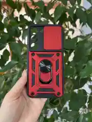 Красный чехол противоударный armors для Samsung S23 / Самсунг S23 с защитой камеры