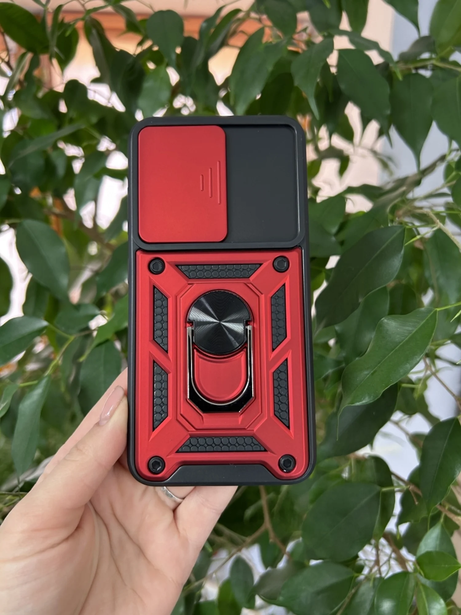 Красный чехол противоударный armors для Samsung S23 / Самсунг S23 с защитой камеры