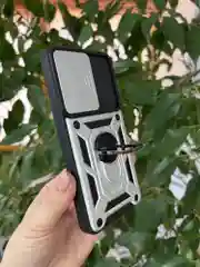 Серебряный чехол противоударный armors для Samsung S23 / Самсунг S23 с защитой камеры