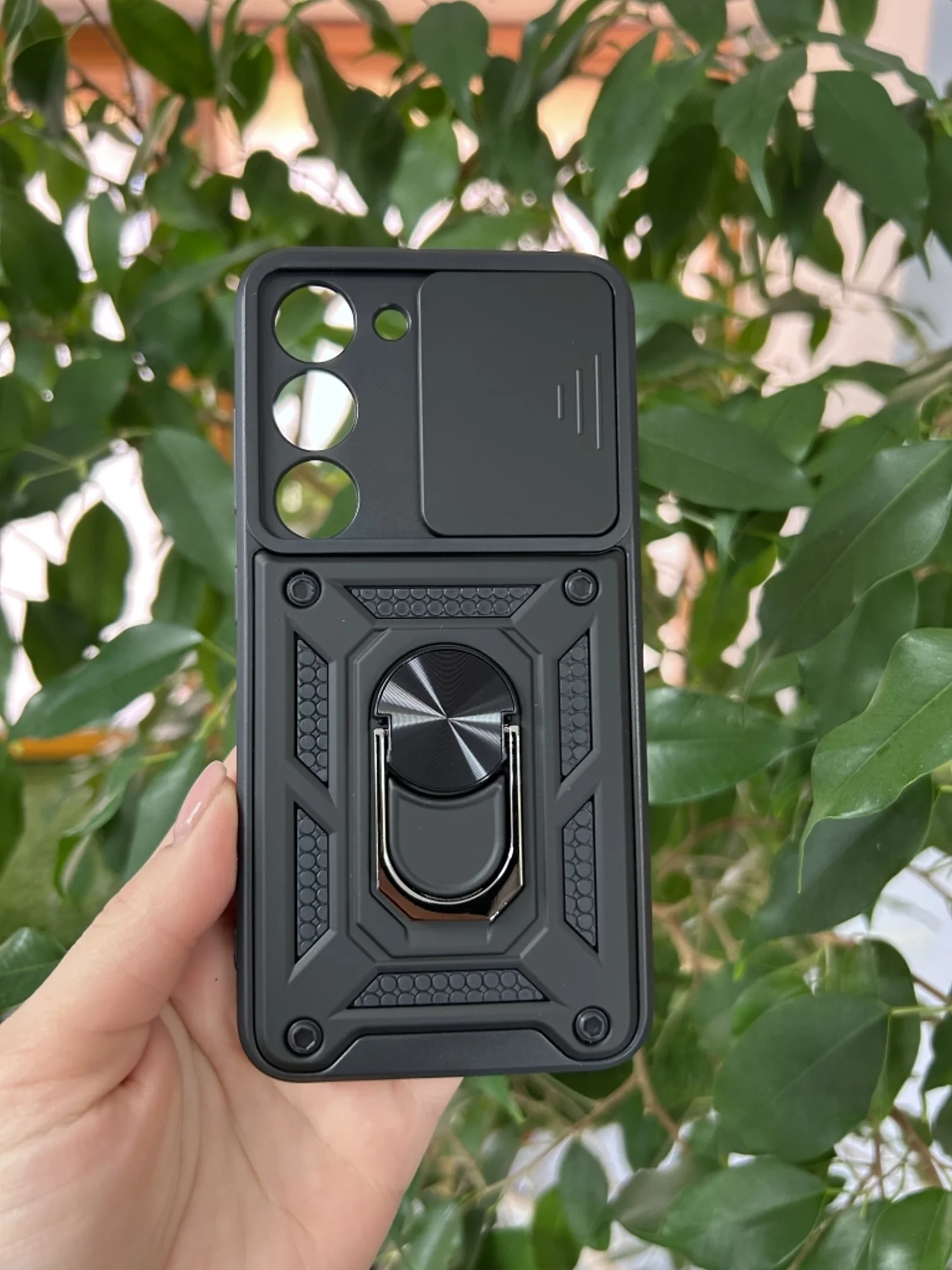 Черный чехол противоударный armors для Samsung S23 / Самсунг S23 с защитой камеры