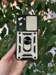 Золотой чехол противоударный armors для Samsung S23 / Самсунг S23 с защитой камеры