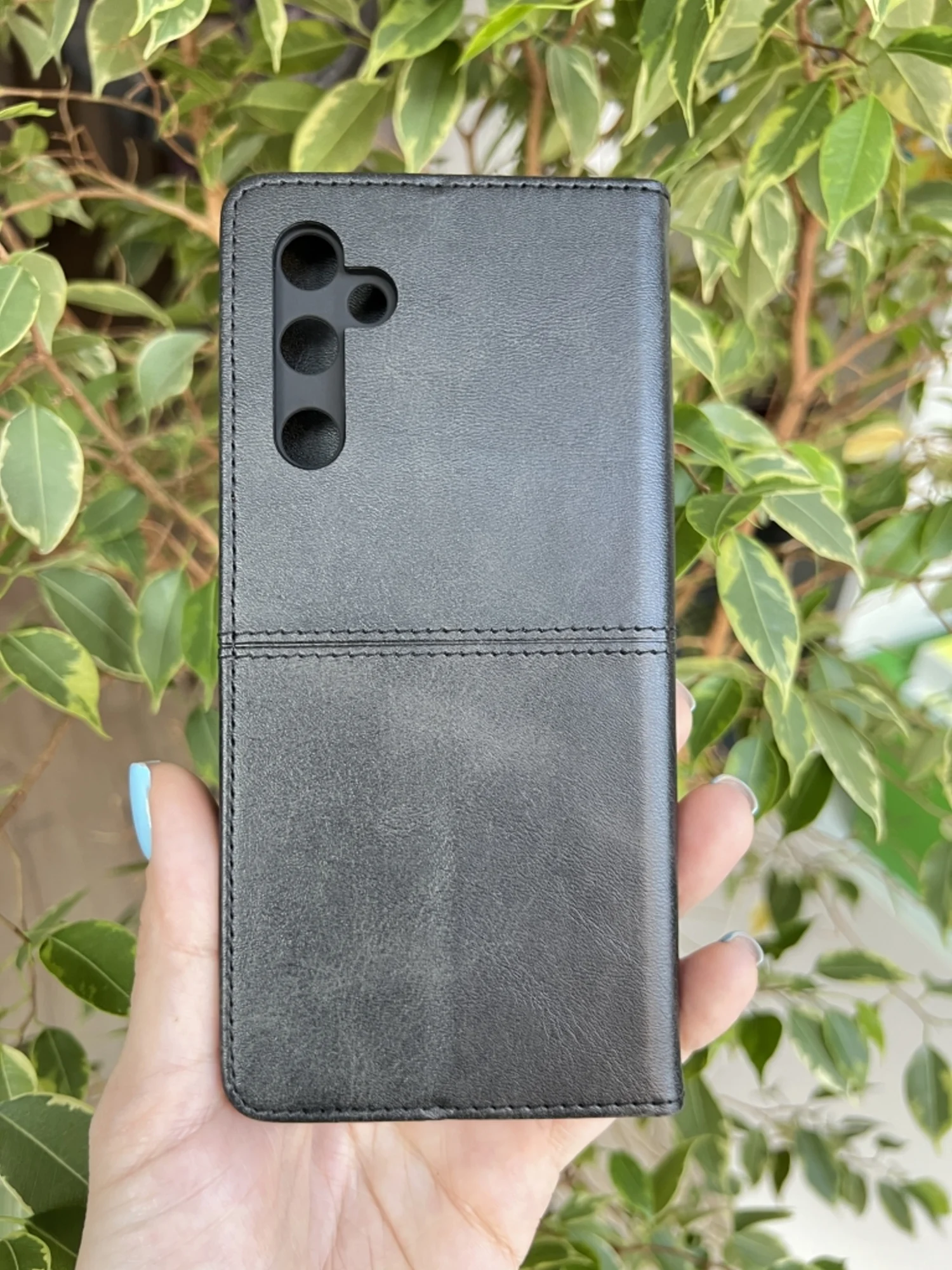 Черный чехол книжка elitcase для Tecno Pova Neo 2 / Техно Пова Нео 2