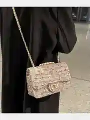 Розовый сумка через плечо, маленькая, твид