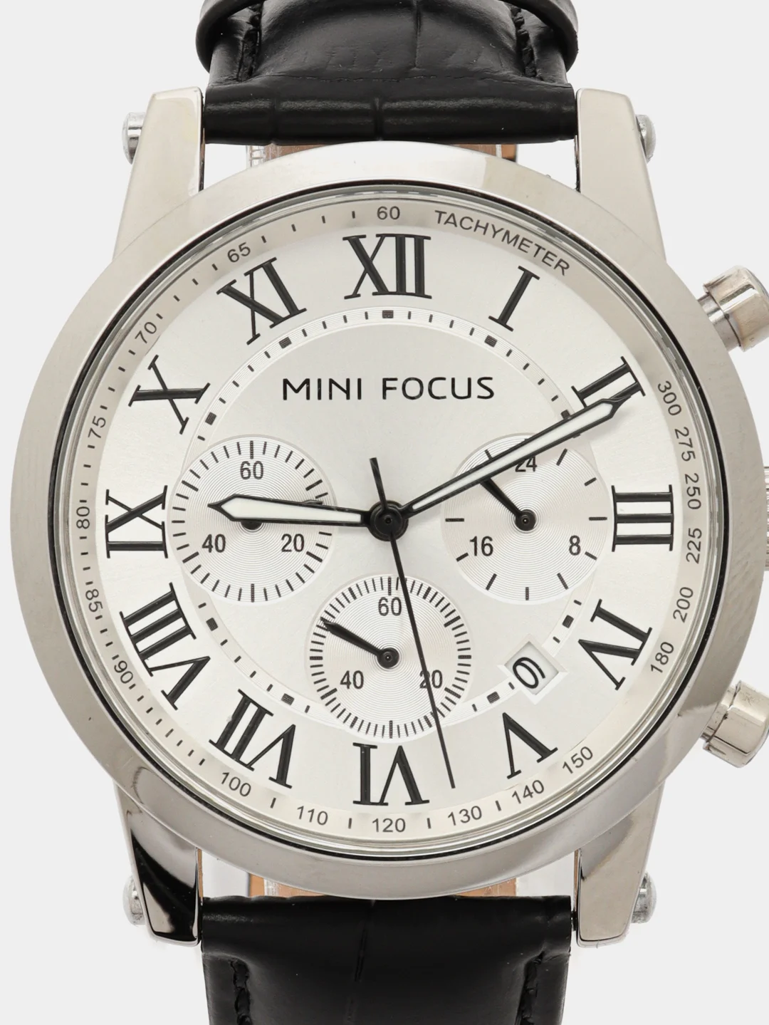 Серебряный часы наручные мужские MINI FOCUS 0415