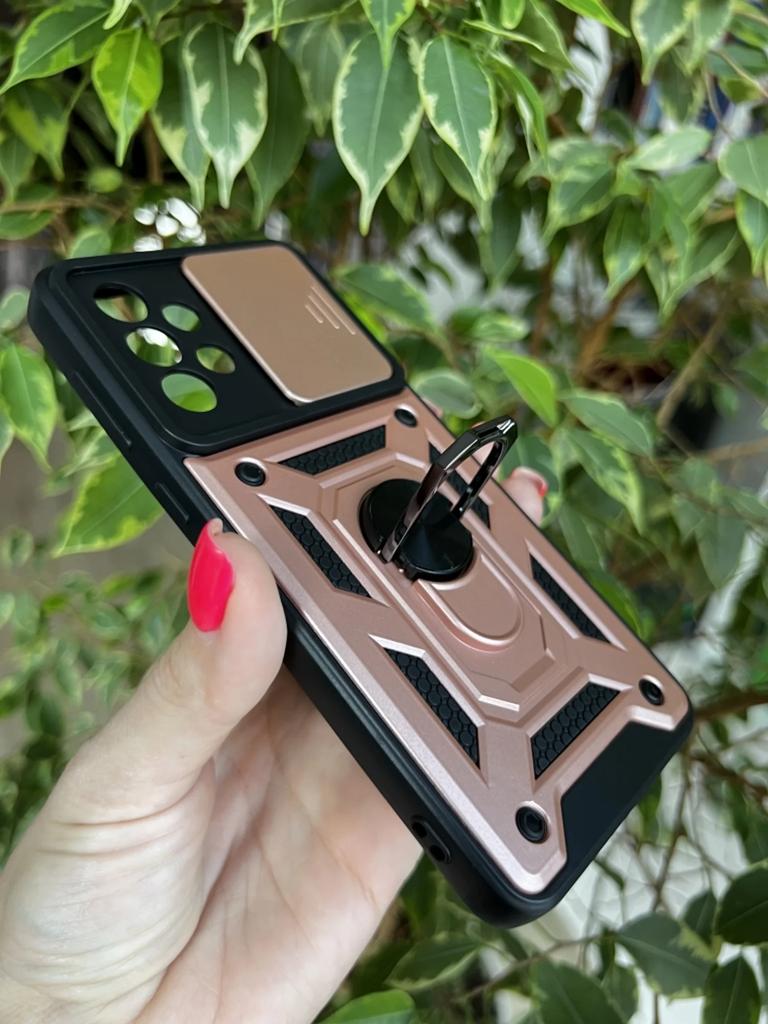 Розовый чехол противоударный armors для Samsung A53 5G / Самсунг А53 5G с защитой камеры