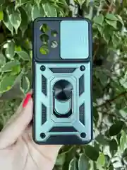 Зеленый чехол противоударный armors для Samsung A53 5G / Самсунг А53 5G с защитой камеры