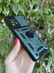 Зеленый чехол противоударный armors для Samsung A53 5G / Самсунг А53 5G с защитой камеры