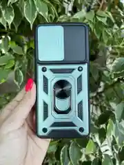 Зеленый чехол противоударный armors для Samsung A53 5G / Самсунг А53 5G с защитой камеры
