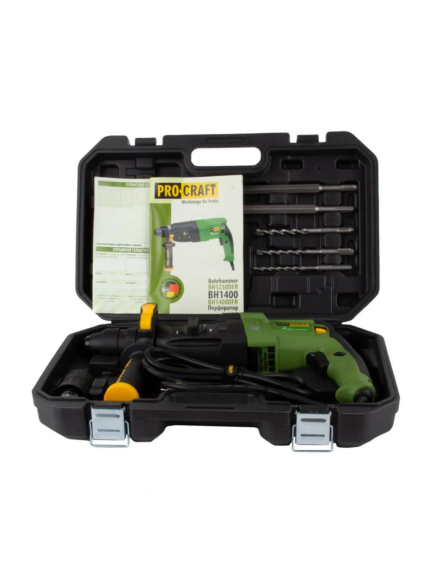 Перфоратор электрический сетевой PROCRAFT BH1400DFR