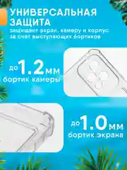 Прозрачный чехол для Honor 200 lite (Хонор 200 лайт) с карманом для карт, силиконовый, прозрачный
