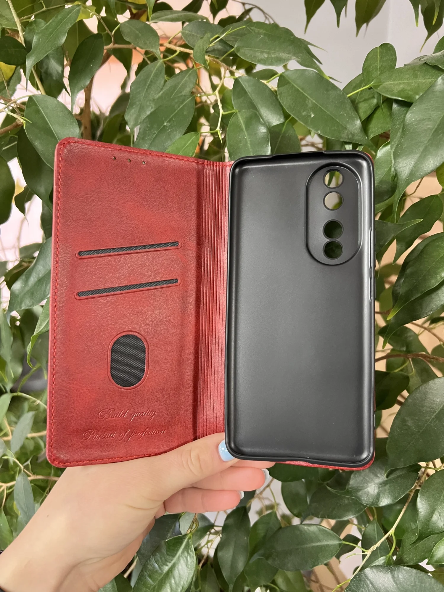 Красный чехол книжка elitcase для Honor 90 / Хонор 90