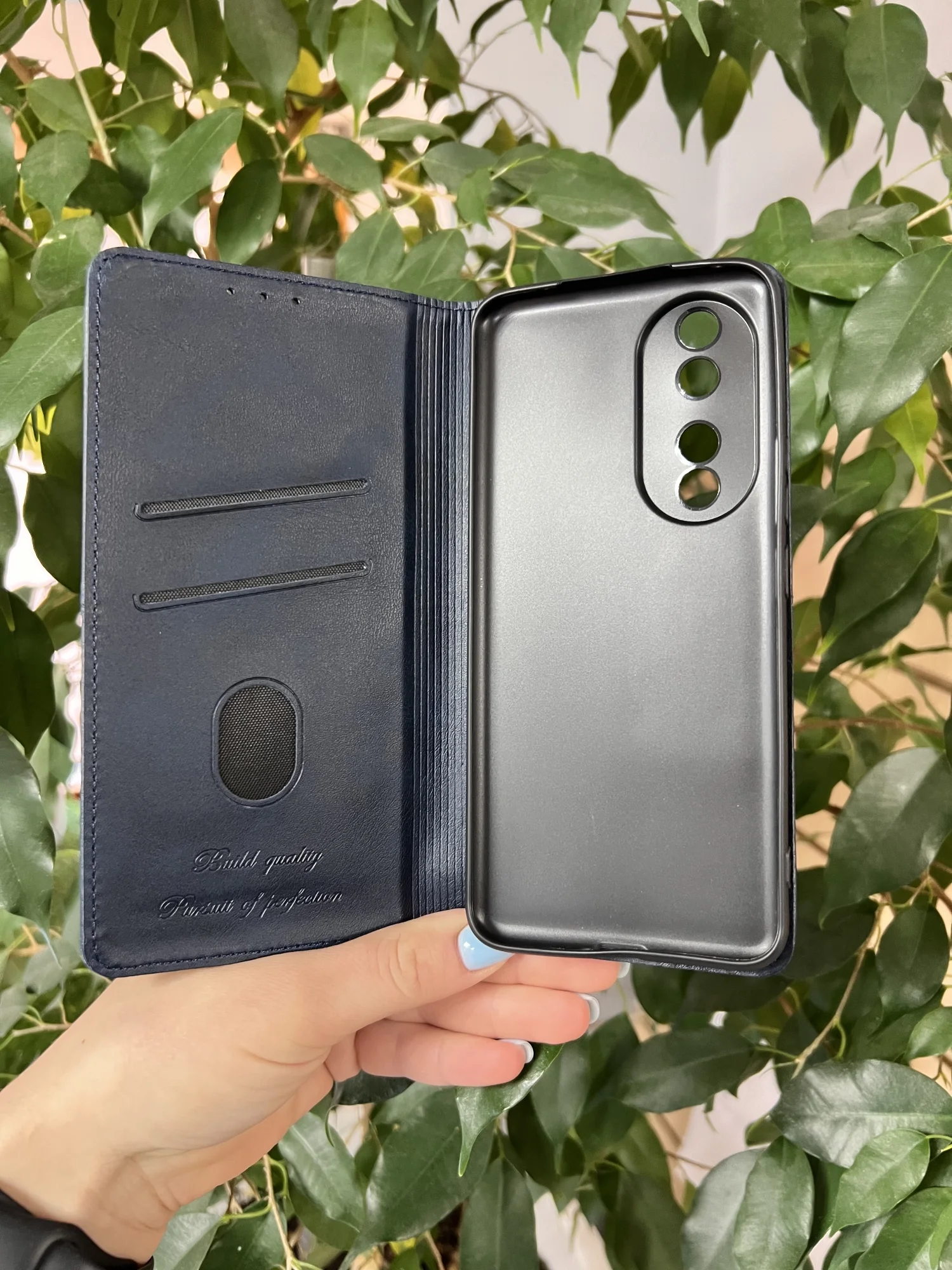 Синий чехол книжка elitcase для Honor 90 / Хонор 90