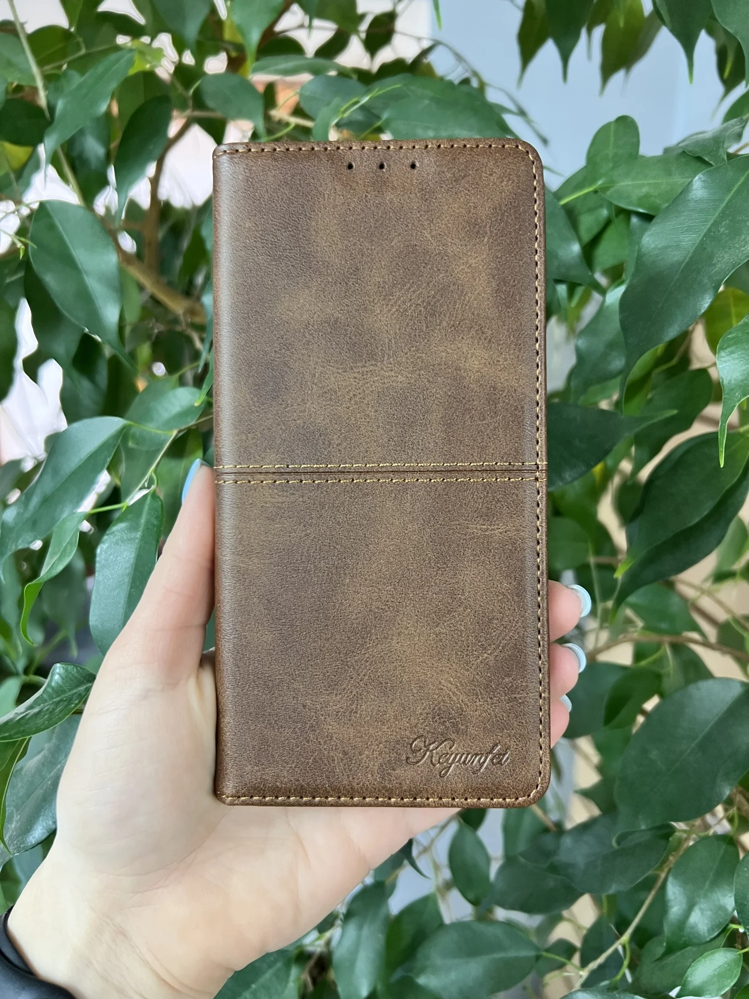 Тёмно-коричневый чехол книжка elitcase для Honor 90 / Хонор 90