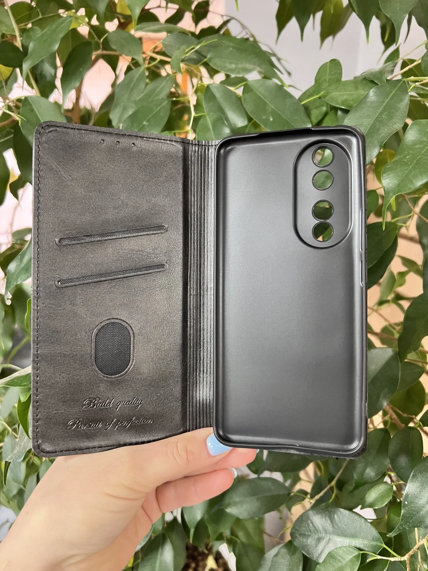Черный чехол книжка elitcase для Honor 90 / Хонор 90