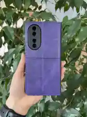 Фиолетовый чехол книжка elitcase для Honor 90 / Хонор 90