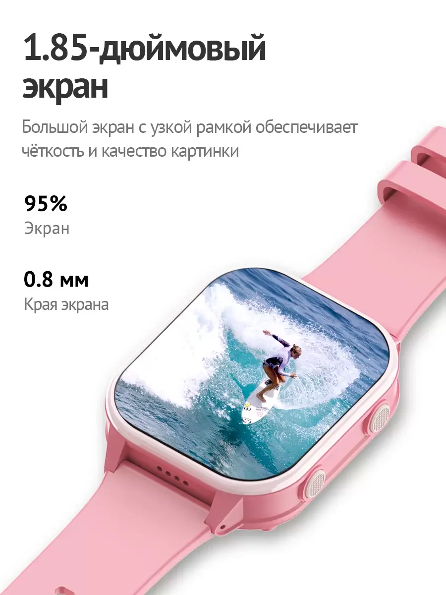 Часы Smart Baby Watch Wonlex KT19pro, розовые