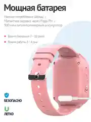 Часы Smart Baby Watch Wonlex KT19pro, розовые