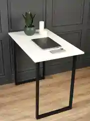 Белый стол лофт