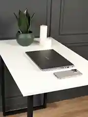Белый стол лофт