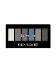 LavelleCollection Тени для век, палетка, матовые и блестящие, тон 02 серо-голубой