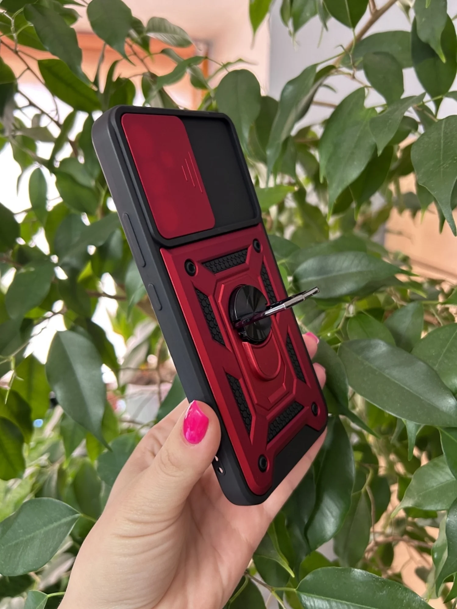 Красный чехол противоударный armors для Samsung A54 5G / Самсунг А54 5G с защитой камеры