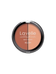 LavelleCollection Румяна для лица, 2-цветные компактные, тон 03 персик