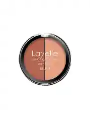 LavelleCollection Румяна для лица, 2-цветные компактные, тон 03 персик