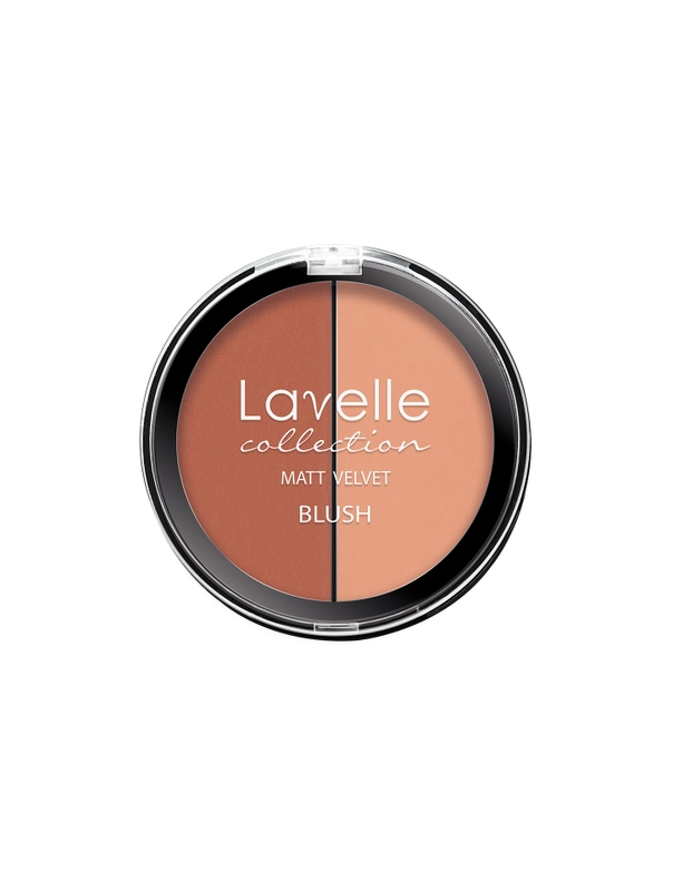 LavelleCollection Румяна для лица, 2-цветные компактные, тон 03 персик