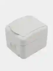 Розетка одноместная KRANZ Mini OG IP54, с заземлением, о/у, белая