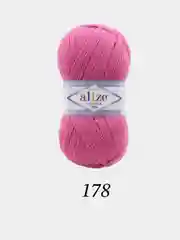 Конфетный пряжа Alize Lanagold 800 Акрил 51% Шерсть 49% 100г 800м