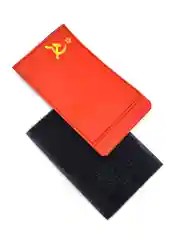 Багровый шеврон на липучке ПВХ