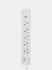 Фильтр сетевой  KRANZ 5 гнезд + 2 USB, с автовыключателем, белый