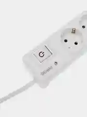 Фильтр сетевой  KRANZ 5 гнезд + 2 USB, с автовыключателем, белый