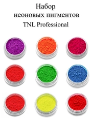 Неоновый пигмент для ногтей TNL Professional, 9 цветов