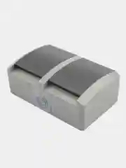 Блок горизонтальный 2 розетки KRANZ INDUSTRIAL, IP54, керамика, с заземлением, серый