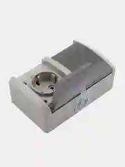 Блок горизонтальный 2 розетки KRANZ INDUSTRIAL, IP54, керамика, с заземлением, серый