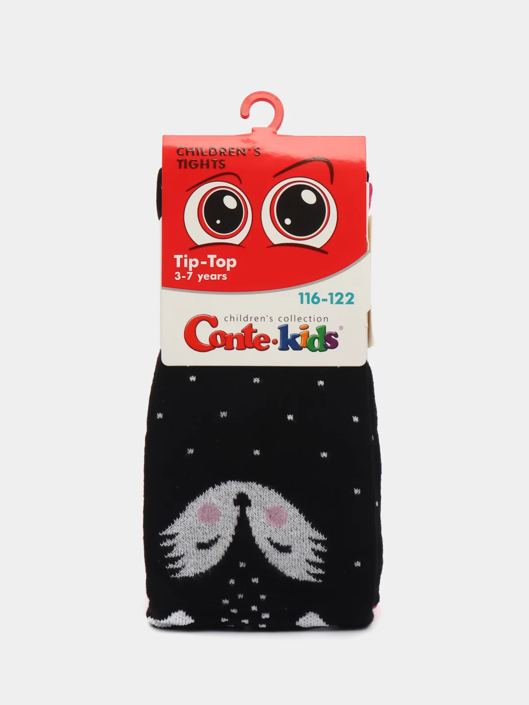 Розовый детские колготки conte-kids с рисунком