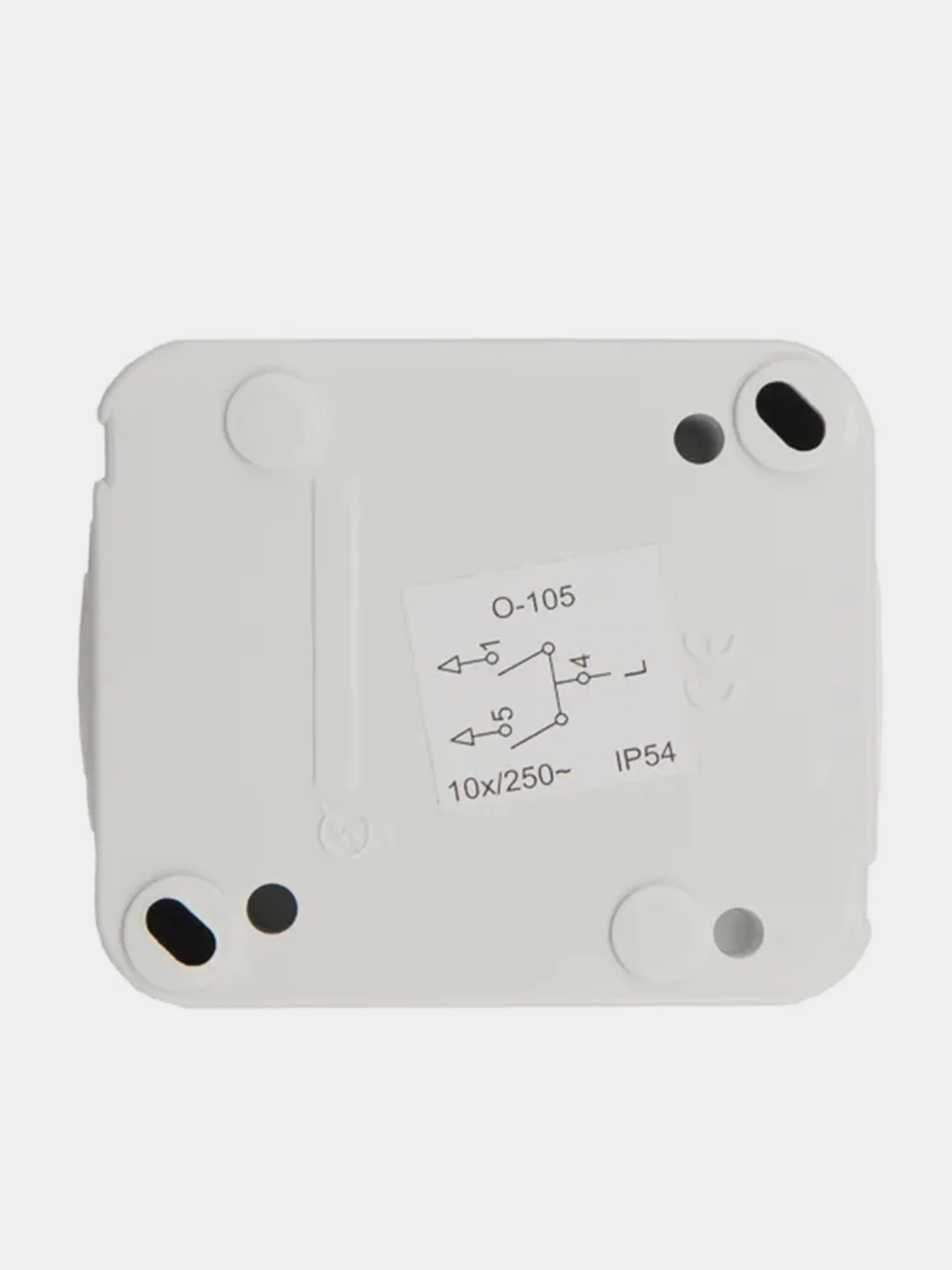 Выключатель двухклавишный KRANZ Mini OG OG, IP54, открытой установки, белый