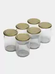 Банка стеклянная СКО 0.5 л - 6 шт, 10 крышек СКО 1-82 (жесть)