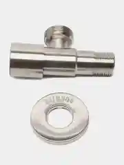 Кран угловой из нержавеющей стали 1/2x3/4 НР для стиральных машин, TIM BL5852.03S
