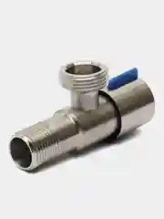 Кран угловой из нержавеющей стали 1/2x3/4 НР для стиральных машин, TIM BL5852.03S