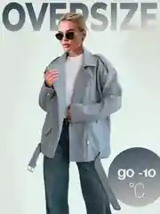 Куртка женская косуха оверсайз, шерстяная, драповая